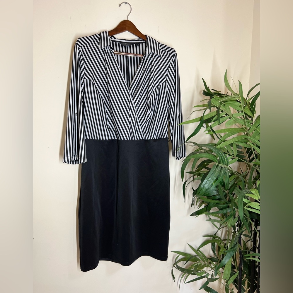 Black Striped Dress